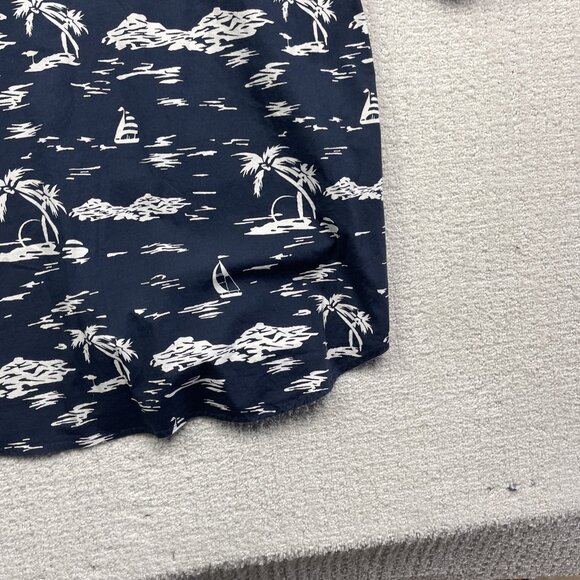 Jachs New York Shirt Men’s XL Blue Palm Tree Sail Boat AOP Short Sleeve Hawaiian - Picture 13 of 14